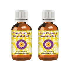 Deve Herbes Calamus essential oil in amber glass bottle preserves potency for daily use.