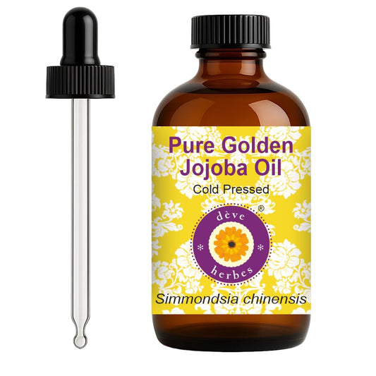 dève herbes Golden Jojoba Oil bottle dropper for daily skin nourishment