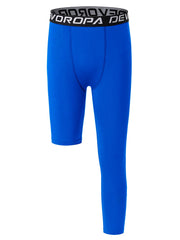 DEVOROPA Youth One Leg Compression Pants support movement during basketball drills