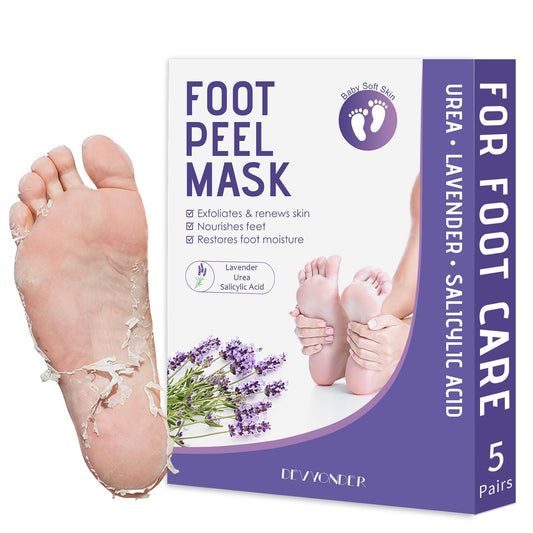 Devyonder Foot Peeling Mask Pack opened for at-home spa care.