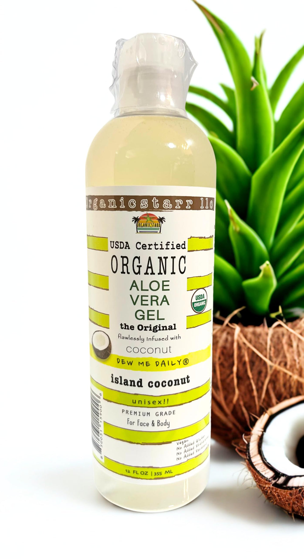 DEW ME DAILY Organic aloe gel for simple skin care routines