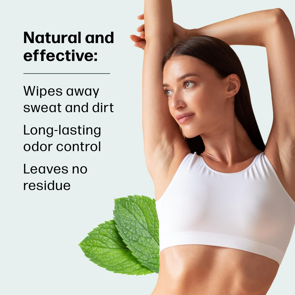 Dew Well mint wipes travel pack keeps skin clean and refreshed on trips.