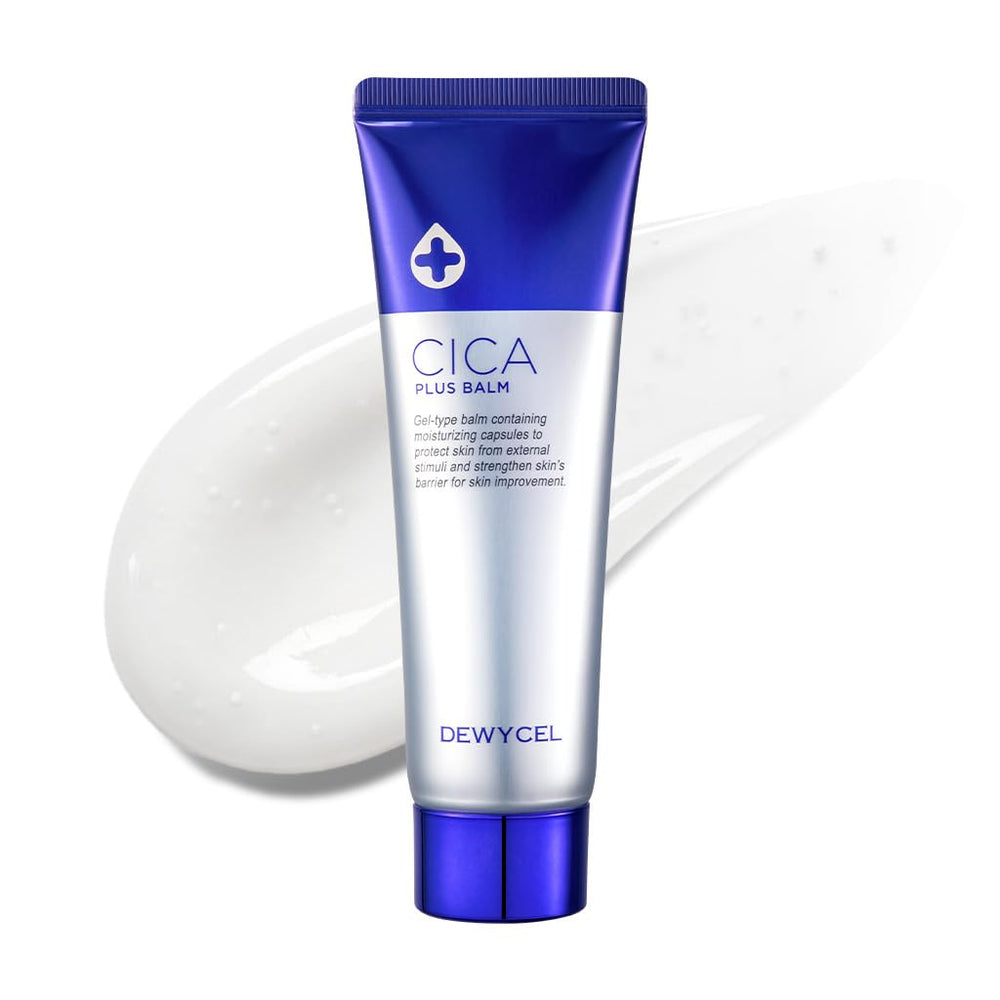 DEWYCEL Cica Plus Balm jar close-up for hydrating skin
