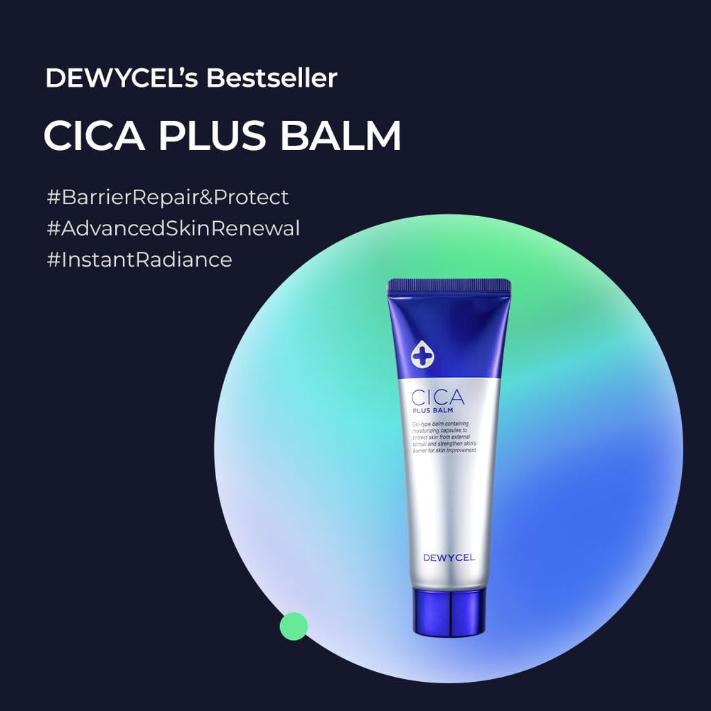 DEWYCEL Cica Plus Balm packaging display for daily moisture