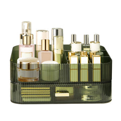 Dezzer makeup organizer top tray compartments keep cosmetics organized and accessible