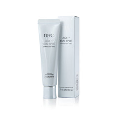 DHC Age + Sun Spot Targeted Gel texture closeup revealing smooth gel consistency