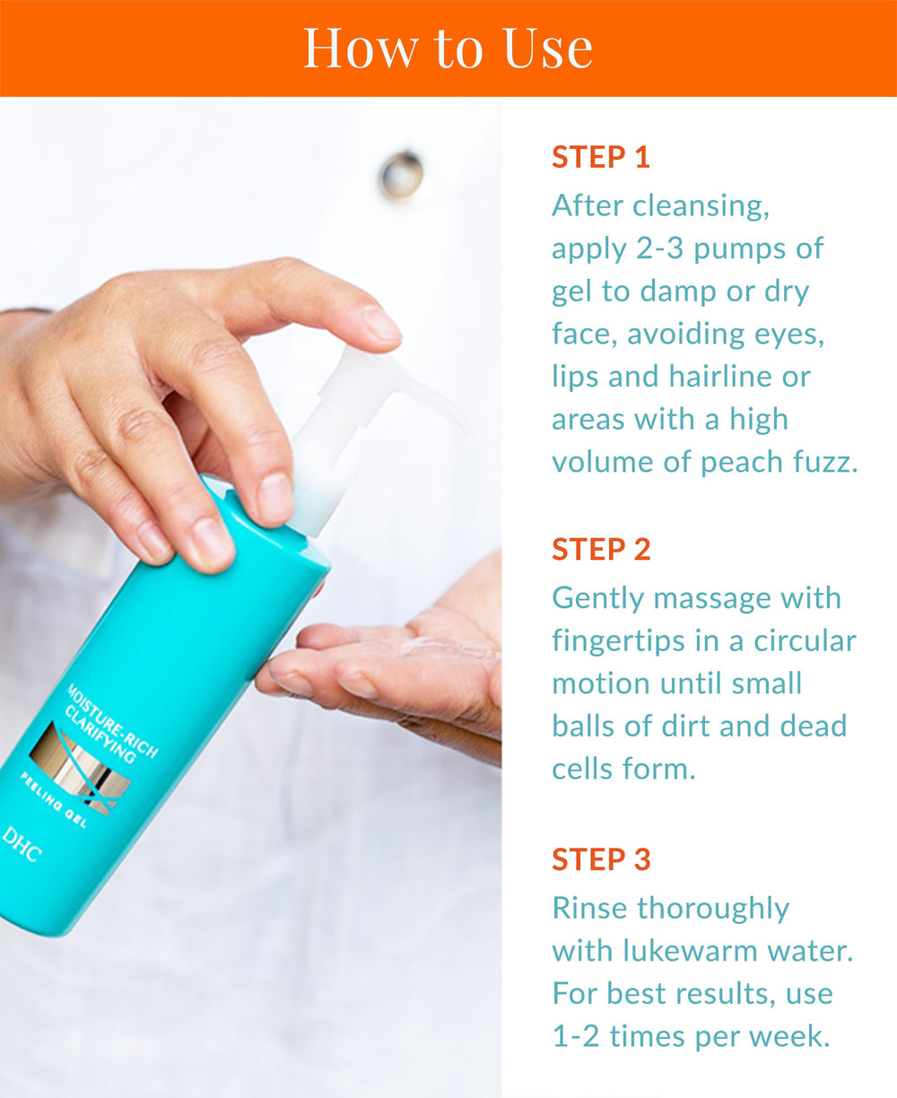 DHC fragrance-free formula indicating broad compatibility for all skin types.