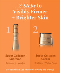 DHC Super Collagen Cream bottle among olive and jojoba oils symbolizing hydration.