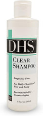 DHS Clear Shampoo bottle front view, highlighting a lightweight formula for daily refreshment