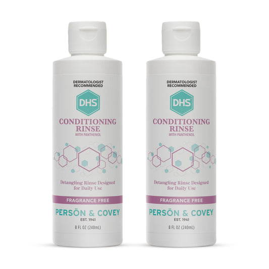 DHS Conditioning Rinse bottle front view showing the hydrating detangler.