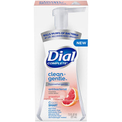 Dial dermatologist-tested badge signals safety for sensitive skin.