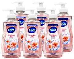 Dial Himalayan Pink Salt & Water Lily hand soap bottle, front view, moisturizing daily use