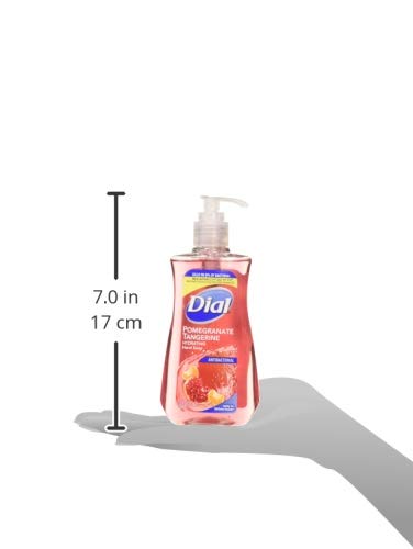 Dial antibacterial soap with pomegranate-tangerine scent keeps hands refreshed.