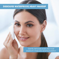 Diamond Wipes case-side 250 wipes packaging, travel-friendly makeup removal on the go.