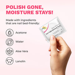 Diamond Wipes pad close-up with aloe vera provides gentle moisture.