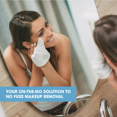 Diamond Wipes travel pocket pack, ideal for on-the-go makeup removal.