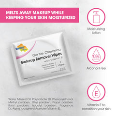 Diamond Wipes vitamin E moisturizing action helps nourish skin after cleansing.