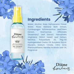 Diane Bonheur versatile spray refreshes hair, face, and body on the move