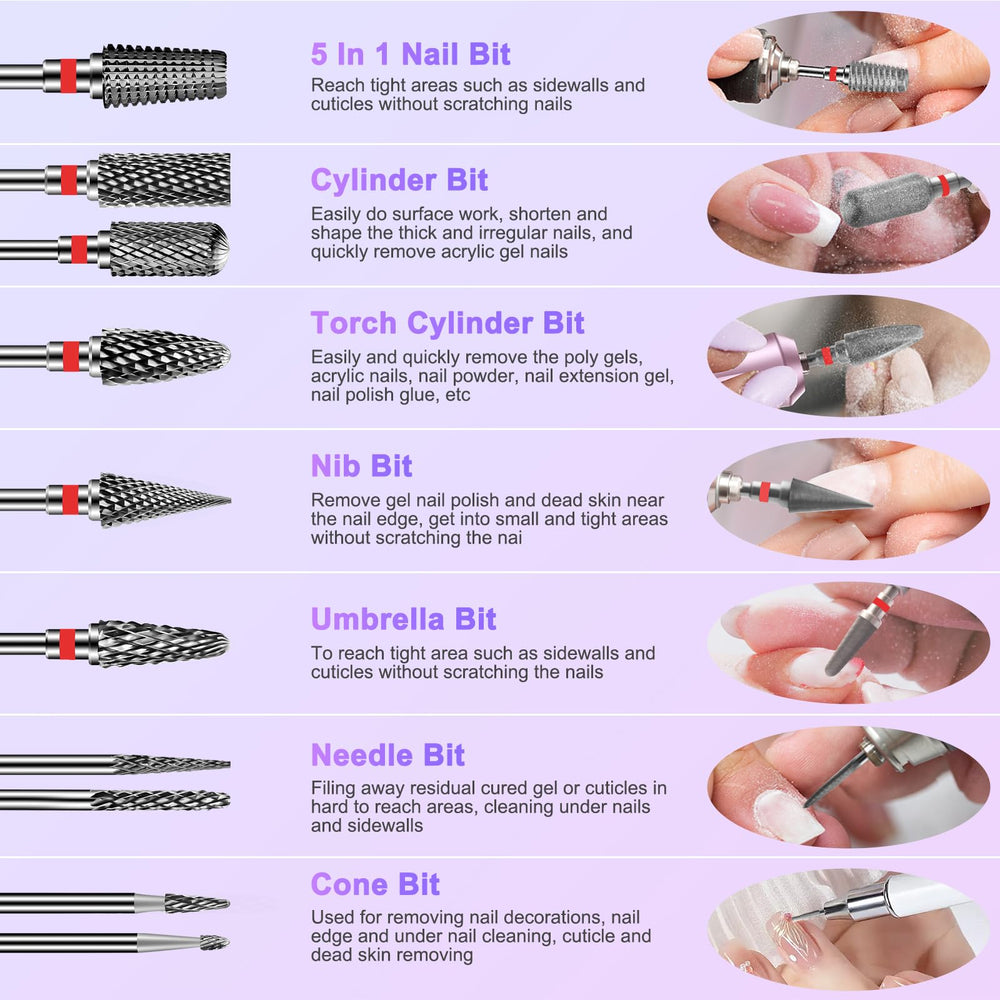 Diesisa professional-grade bits suitable for salons and home manicures