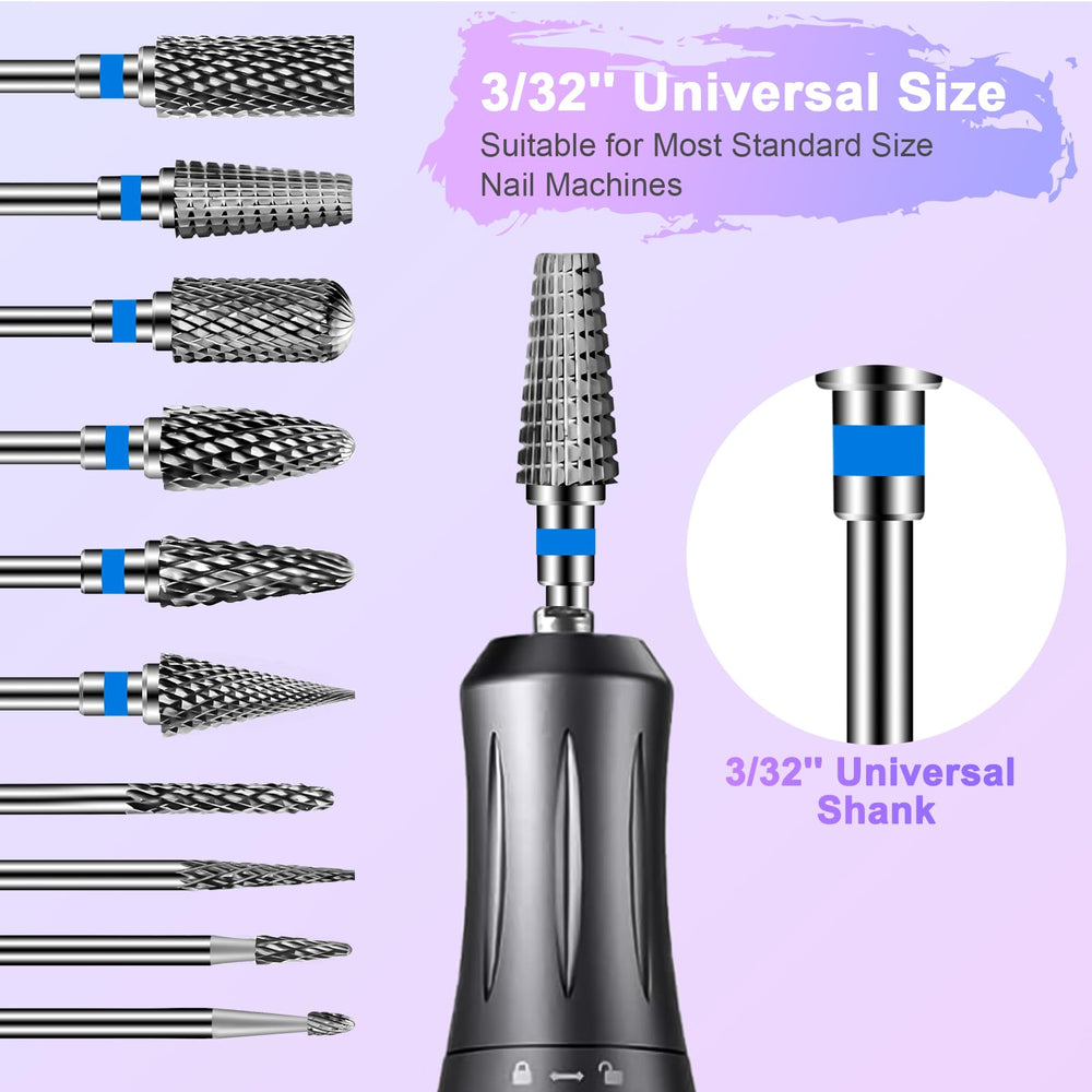 Diesisa tungsten carbide cuticle bit for durable cuticle work
