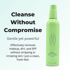 Dieux Baptism hydrating formula highlights 10% glycerin for lasting moisture.