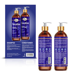 Difeel Biotin Shampoo label closeup showing natural biotin formula for hair health.