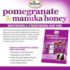Difeel Pomegranate & Manuka Honey Hair Oil drops close-up showing gloss