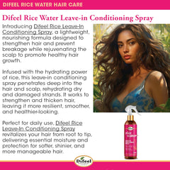 Difeel Rice Water Conditioner after use on glossy hair.
