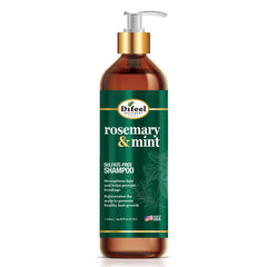 Difeel Rosemary Mint Shampoo bottle 33.8 oz for daily cleansing and growth support.