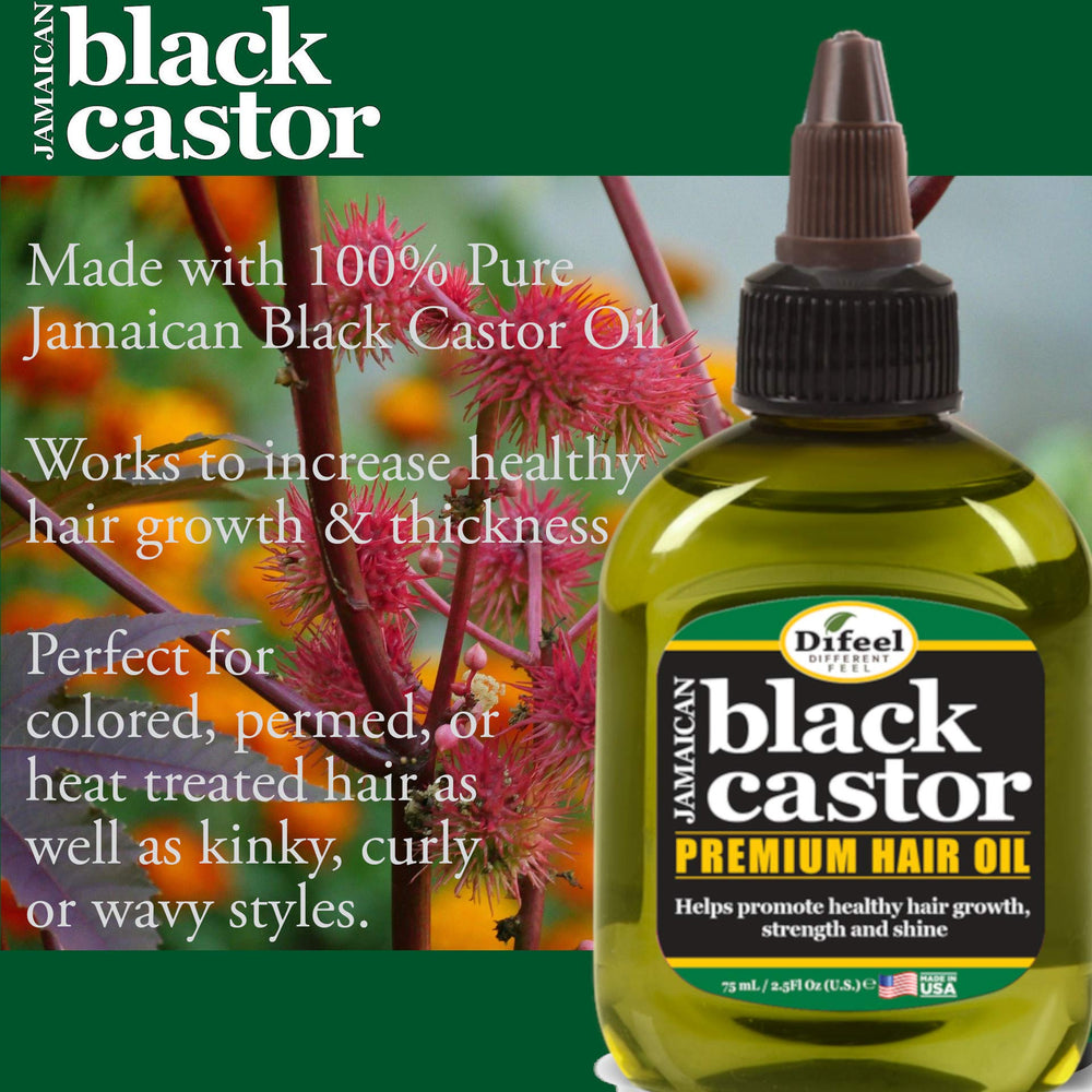 Difeel Superior Growth Hair Oil bottle delivers lightweight leave-in conditioning for natural hair.