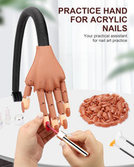 Difenni gift-ready nail art practice hand suitable for beginners and hobbyists