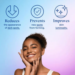 Differin dark spot serum on hand, easy blending for seamless skincare.