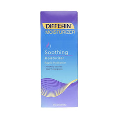 Differin Soothing Moisturizer bottle showing lightweight hydration for sensitive skin