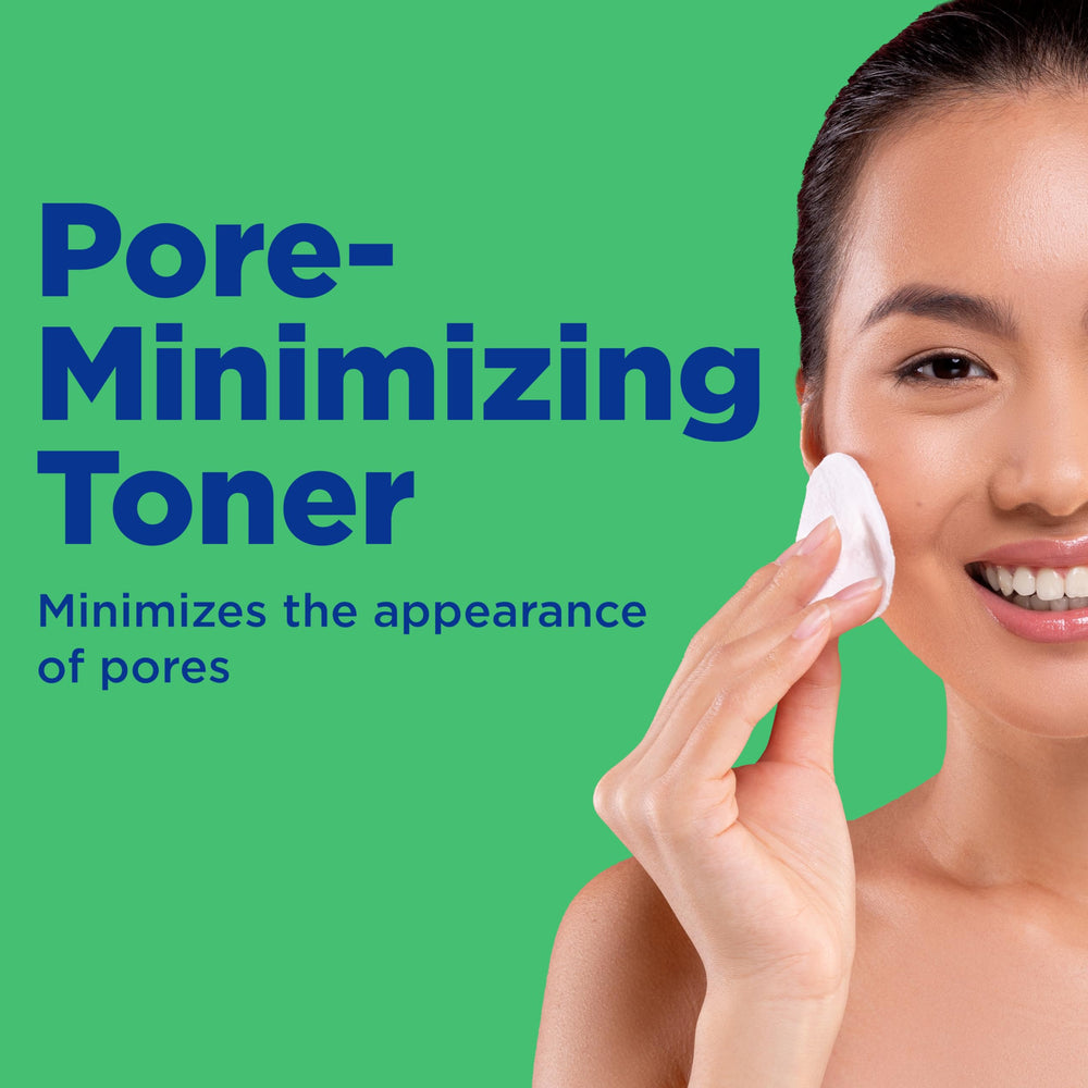 Close-up of Differin Witch Hazel Toner ingredients featuring witch hazel and soothing botanicals.