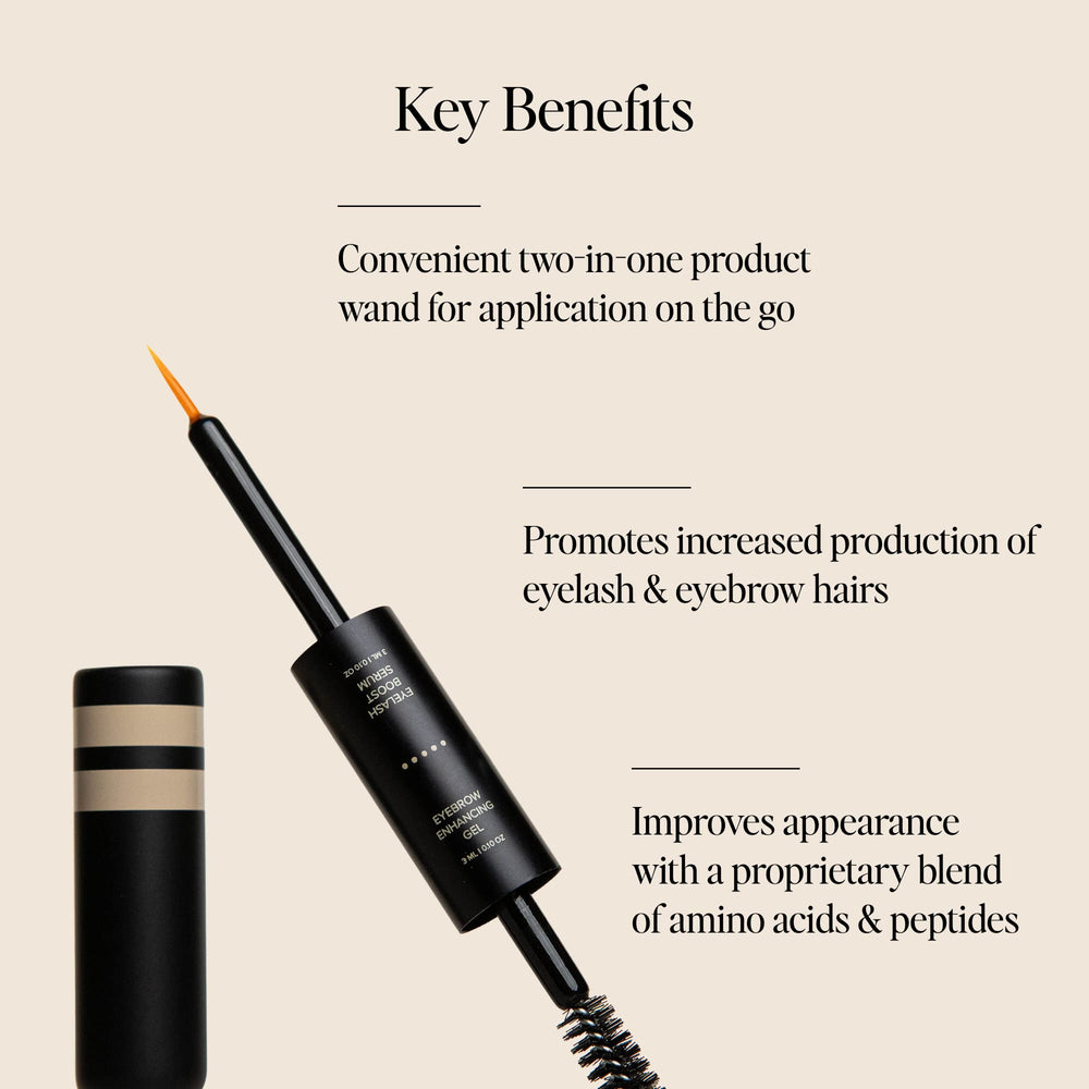 DIME Beauty Boost Duo clear eyebrow gel tube for brow shaping.