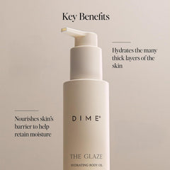 Ingredients list for DIME Beauty Glaze with argan and jojoba