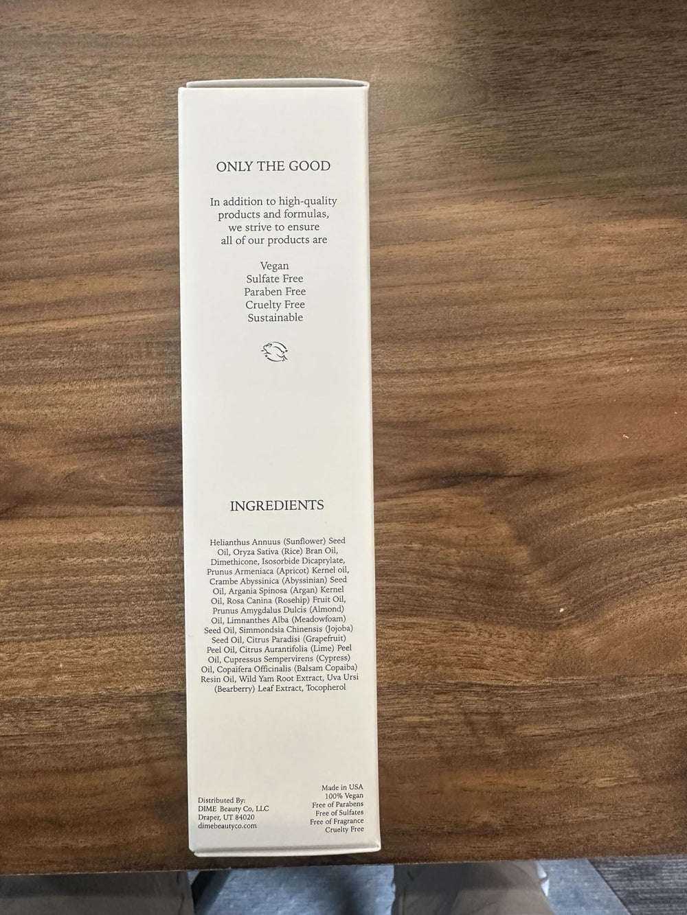 DIME Glaze quick-drying body oil for daily use