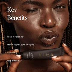 DIME Beauty Lip Balm packaging emphasizes sustainable design and clean ingredients