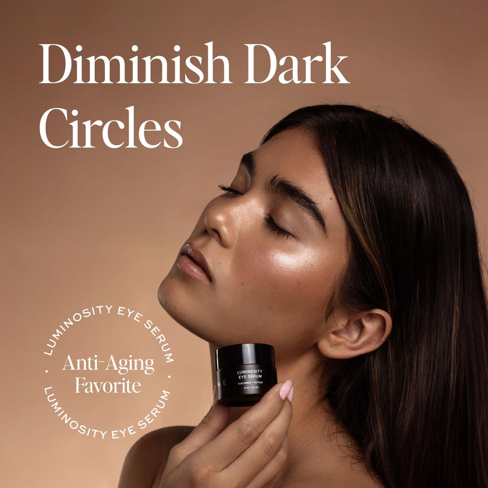 Sustainable packaging visual for DIME Luminosity Eye Serum