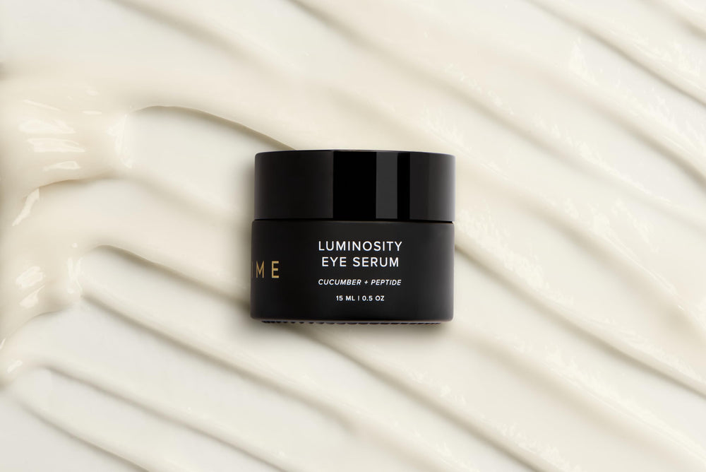 Vegan cruelty-free badge and clean formula claim for DIME Luminosity Eye Serum