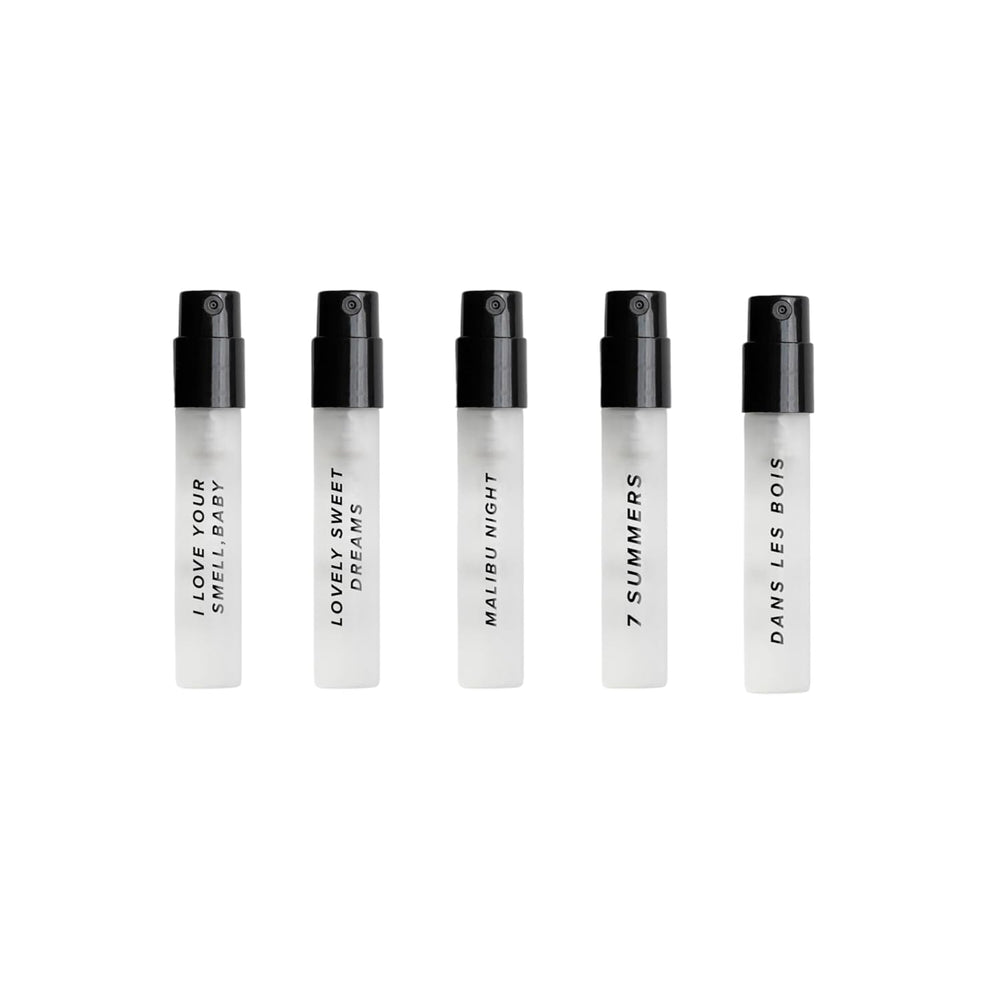 DIME Beauty perfume sampler travel case open showing vials for on the go