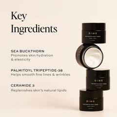 DIME Restorative Night Cream ceramides protect skin barrier