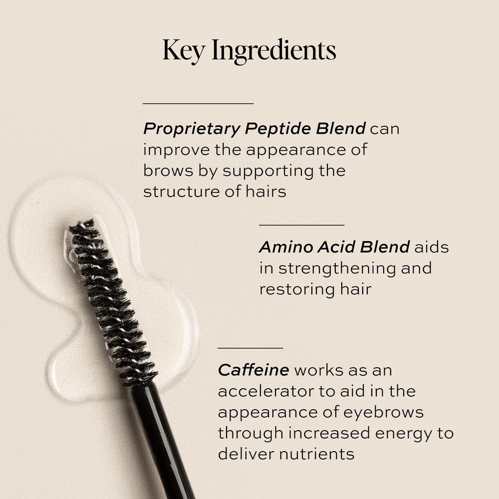 DIME Eyebrow Enhancing Gel features nourishing ingredients for healthier-looking brows.