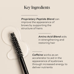 DIME Eyebrow Enhancing Gel features nourishing ingredients for healthier-looking brows.