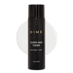 DIME Super Skin Toner bottle front showing clean, alcohol-free formula for refreshed skin
