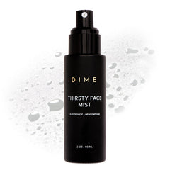 DIME Beauty Thirsty Face Mist bottle-front for compact on-the-go hydration