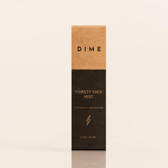 DIME Thirsty Face Mist travel-size use shows convenient daily refreshment