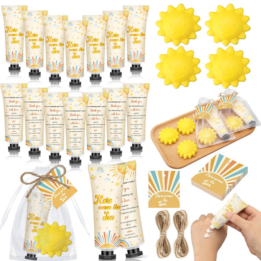 Dimsile Here Comes the Sun hand cream offers gentle skin care for guests.