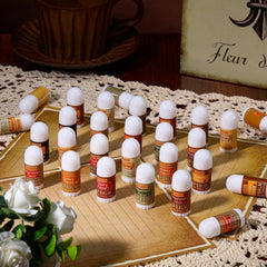 Dimsile strawberry flavor lip balm, smooth application for anytime moisture.