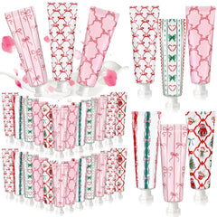 Dimsile Pink Bow Hand Cream 24-pack set, ideal for gifting at parties and events.